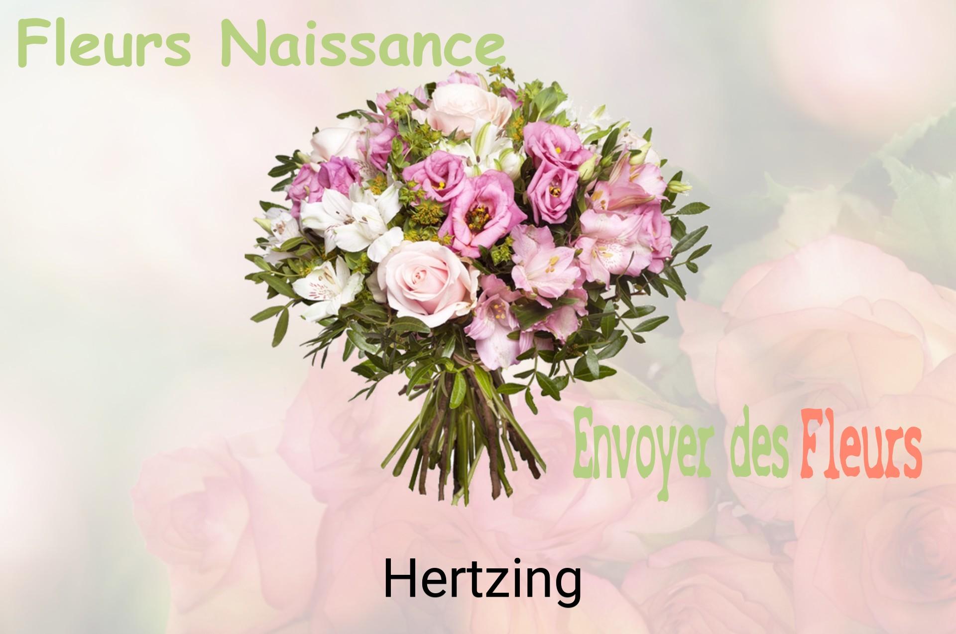 Bouquet de fleurs de naissance livré à Hertzing